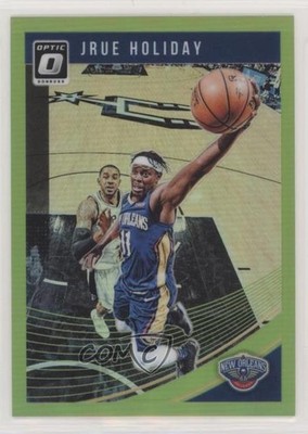 2018-19 Panini Donruss Optic Lime Green Prizm 108/149 Jrue Holiday #17 tw1