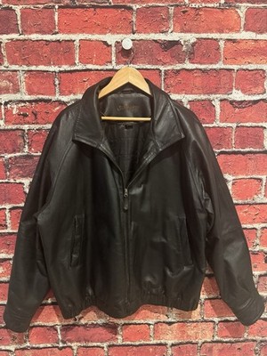 ジャケット・アウター 90s 00s ST JOHN'S BAY Leather Jacket St Johns Bay Leather Jacket Coat Men's Black Lined Vintage 90s