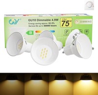 Gy GU10 Led Dimmbar Warmweiss Lampe, GU10 4.9W 780 Lumen 3000K Warmweiß