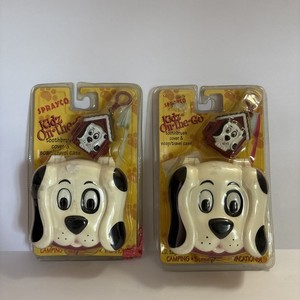 Set Of 2001 Vintage Sprayco Kids-On-the-Go Dalmatian Dog Toothbrush & Soap Cases