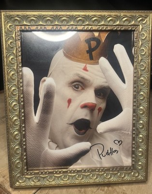 Framed 8x10 Autographed Photo of Puddles Pity Party   Iconic Sad Clown