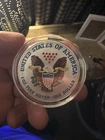 U.S. Mint 2001 American Eagle 1 oz Silver Colorized Coin .999 Fine in Capsule