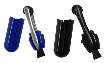 Calabria Cleans  2 PACK Compact Eyeglass/Sunglass Eye Glasses Cleaner Blue&Black