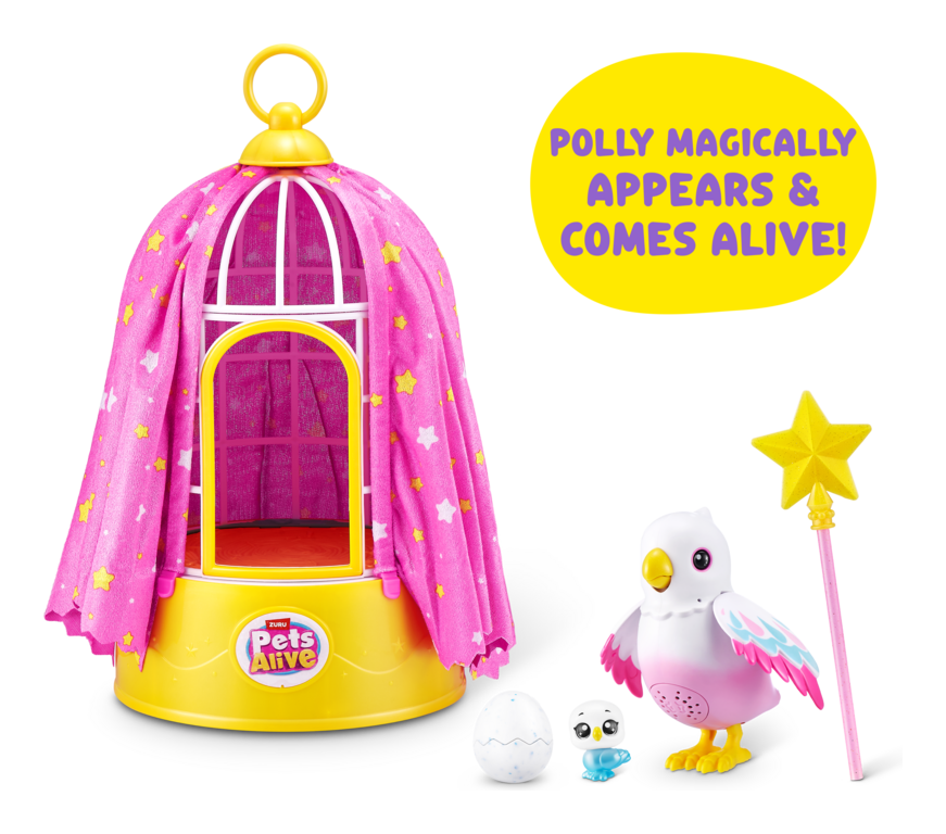 Pets Alive Polly the Surprise Magic Bird Robotic Toy Pet Bird