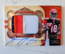 2011 Panini National Treasures AJ GREEN #/99 Rookie Patch Auto RPA🔥Bengals
