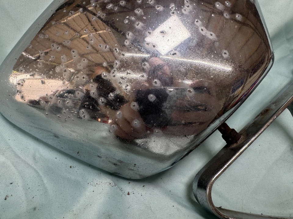 Espejo retrovisor puerta lateral derecho derecho Datsun 620 pasajero 72-79 metal Foto 4 de 4