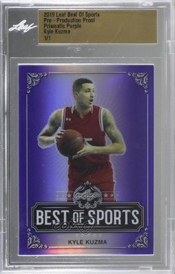 2019 Leaf Best of Sports 1/1 Kyle Kuzma #M-08 0c3