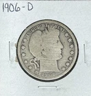 1906-D BARBER SILVER HALF DOLLAR  ~ NICE COIN ~ 90% SILVER
