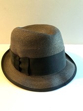 VTG MEN'S CHAMP SUMMER STRAW IMPORTED FINE BRAID FEDORA HAT- SZ 7