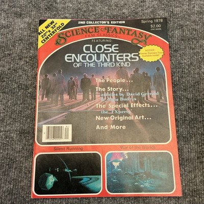 1978 Spring SCIENCE FANTASY Film Classics Magazine CLOSE ENCOUNTERS w/ Poster