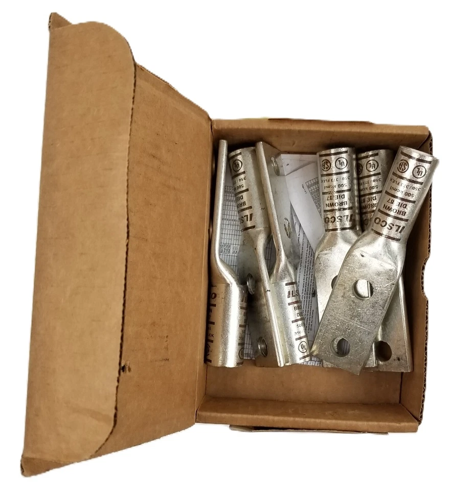 6 ILSCO CLWD-500-12-134 Compression Lug with Window Two Hole Brown Copper NEW - Image 4 of 4