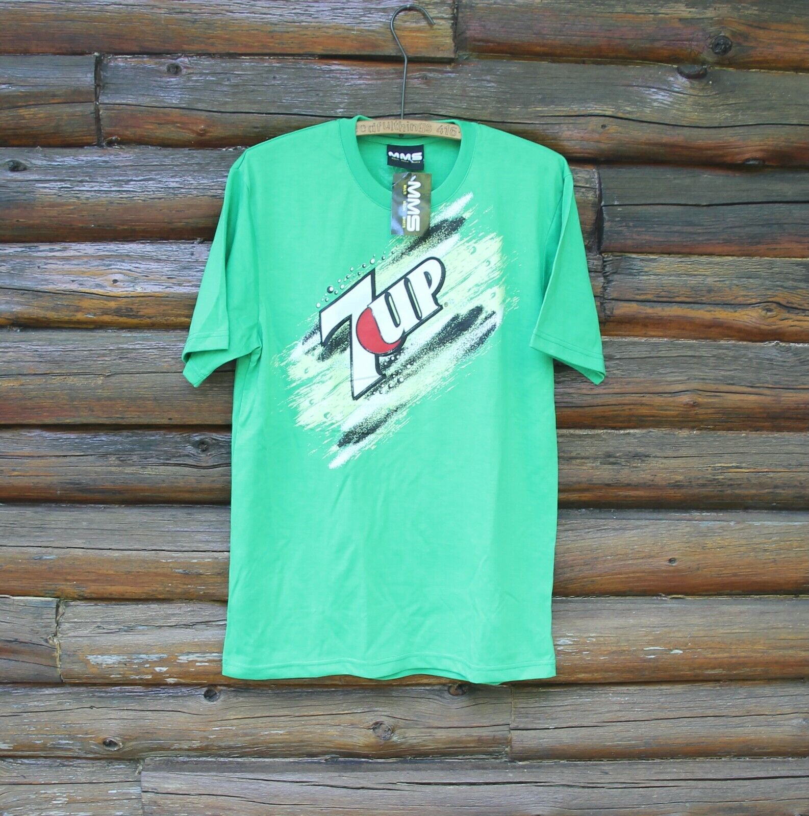 ophobe buste Advent NWT Green 7UP Soda Pop Advertising T-Shirt MMS Adult Size Medium | eBay