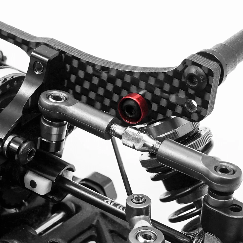 Yeah Racing YA-0657RD Aluminum M3 Button Head Countersunk Washer Red (10 pcs) - Image 2 of 3