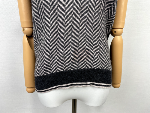 Kenzo Women's Lana Wool Multicolor Striped Scoop Neck Short Sleeve Sweater Sz M - Picture 3 of 20