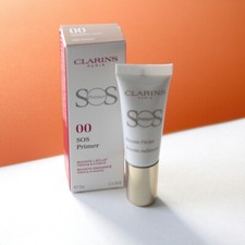 NEW CLARINS SOS PRIMER SHADE - 00 UNIVERSAL LIGHT - TRAVEL SIZE 0.3 OZ. IN BOX