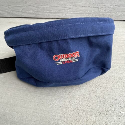 Outdoor Products Waist Hip Pack Blue Fanny Pack USA Made Vintage  - Picture 1 of 21