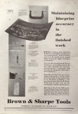 1931 AD(J35)~BROWN & SHARPE MFG. CO. PROV., RI. PRECISION TOOLS