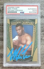 Mike Tyson Signed 2015 Goodwin Champions Trading Card HOF Boxing AUTO PSA