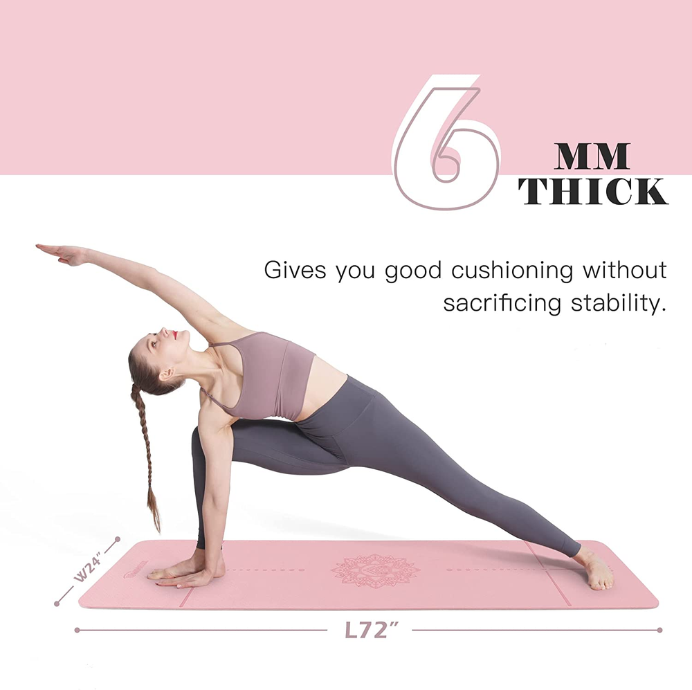 Eco-Friendly Non-Slip Yoga Mat – 1/4" Thick, Anti-Tear Design for Pilates, Fitness, and Yoga Practice Eco-Friendly Non-Slip Yoga Mat – 1/4" Thick, Anti-Tear Design for Pilates, Fitness, and Yoga Practice