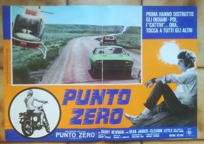 PUNTO ZERO VANISHING POINT NEWMAN ROAD MOVIE EXPLOITATION FOTOBUSTA ORIGINALE