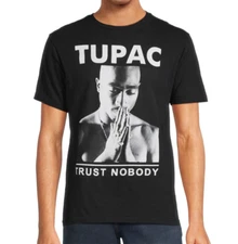 2X-LARGE - 2Pac Tupac Shakur Trust Nobody Retro Throwback Tee Shirt Black