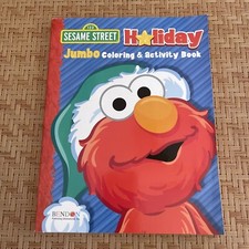 NEW 2012 Sesame Street Holiday Jumbo Coloring  Activity Book