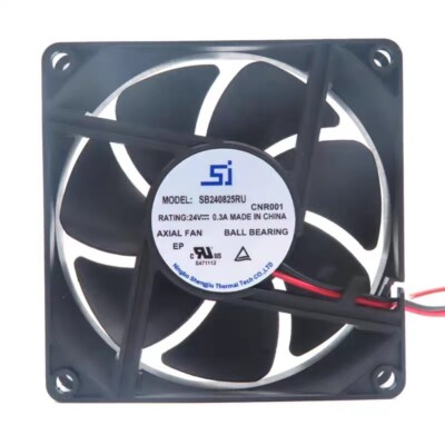 SJ SB240825RU 8025 DC24V 0.3A 80*25MM 2-wire Inverter Cooling Fan