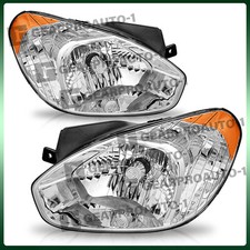 Left & Right Side Headlights For Hyundai Accent 2007 2008 2009 2010 2011 Halogen