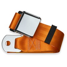 Retrobelt Orange Aviation Lap Belt 75 2-point Safety Seatbelt Classic