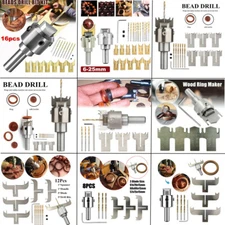 Wood Ring Drill Maker Buddha Beads Drill Bit Milling Cutter Set Woodworking Tool