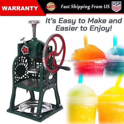 Snow Cone Shaved Ice Maker for Refreshing Slushies Margarita Boba Drinks US