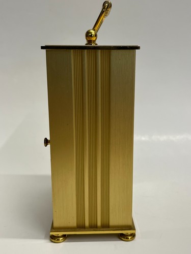 Vintage Elgin Brass Carriage Clock Humidity/Temperature Gauges Quartz FOR REPAIR - Picture 5 of 14