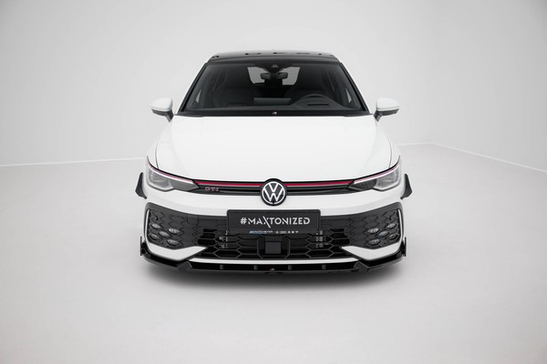 Front Ansatz V.2 Flaps FüR VW Golf 8 GTI / GTE / R-Line Mk8 Facelift-image