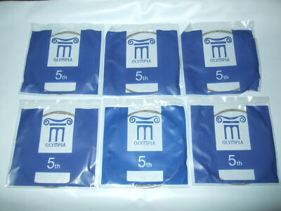 6-Pack 36-ga Olympia Electric-Guitar A-String, Wound 0.036''