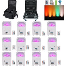 RGBWA UV 6x18W Freedom DJ Uplights Wireless DMX Battery Uplightings Wifi LED Par