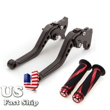 CNC Short Brake Clutch Levers Hand Grips For GSXR750 2006-2010 2007 2008 2009 10