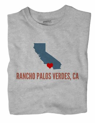 Rancho Palos Verdes California CA T-Shirt HEART