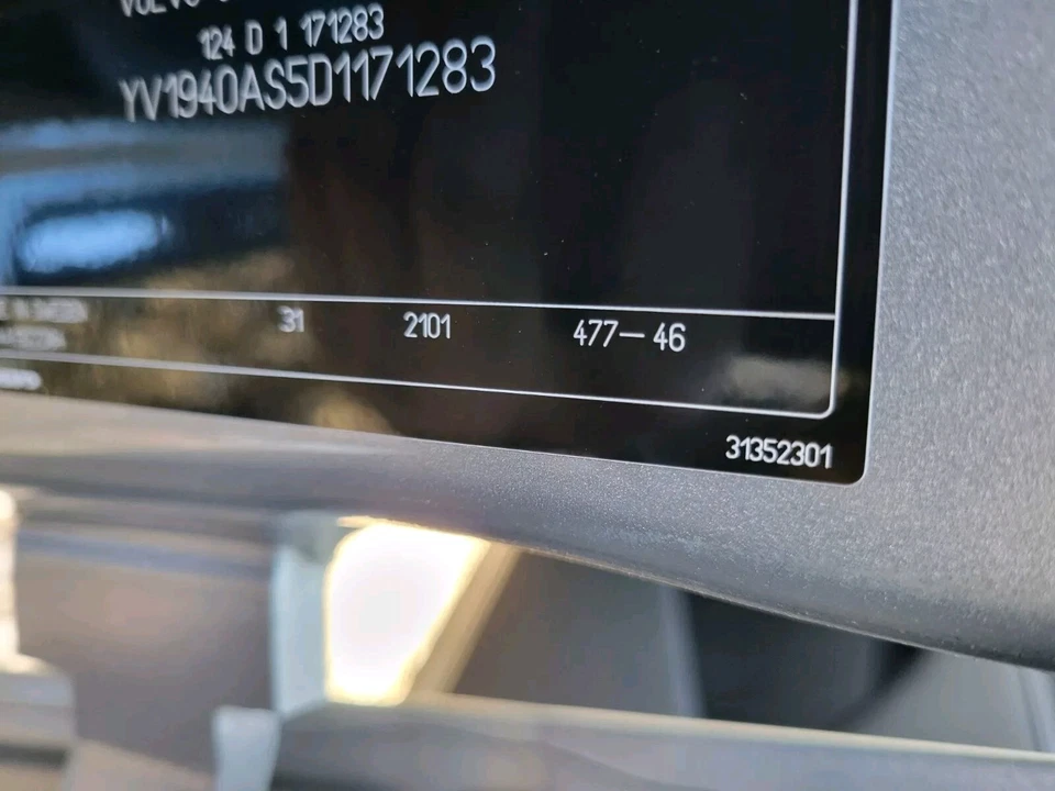 Espejo retrovisor de puerta Volvo S80 2012-2016 pasajero + cámara BLIS 477 eléctrico plateado Foto 2 de 4