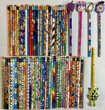  NEW Lot of 72 Vintage 1990  s Wood Pencils Holidays Brands Travel Unused