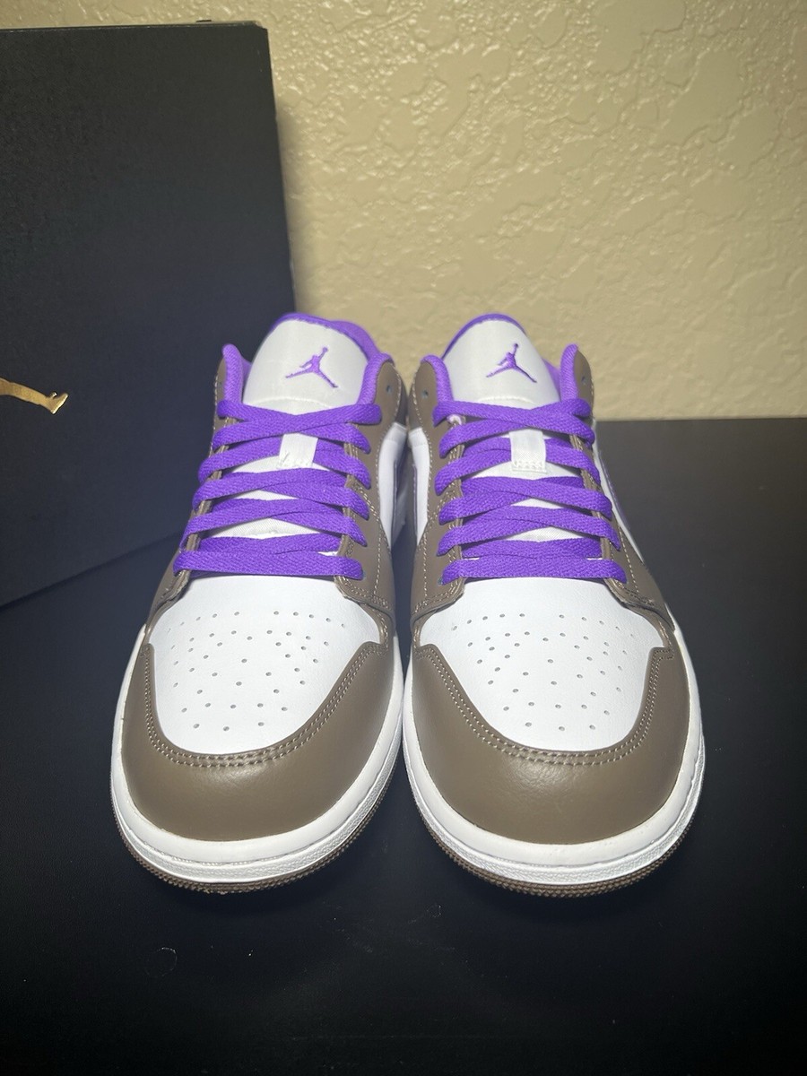 New Nike Air Jordan 1 Low Purple Mocha Palomino Wild Berry