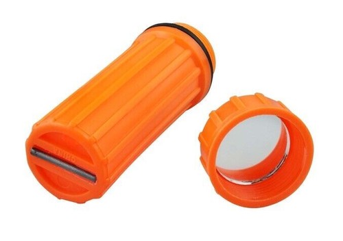 3-IN-1 Waterproof Match Storage Box With Firestarter Flint And Signaling Mirror - Picture 6 of 8