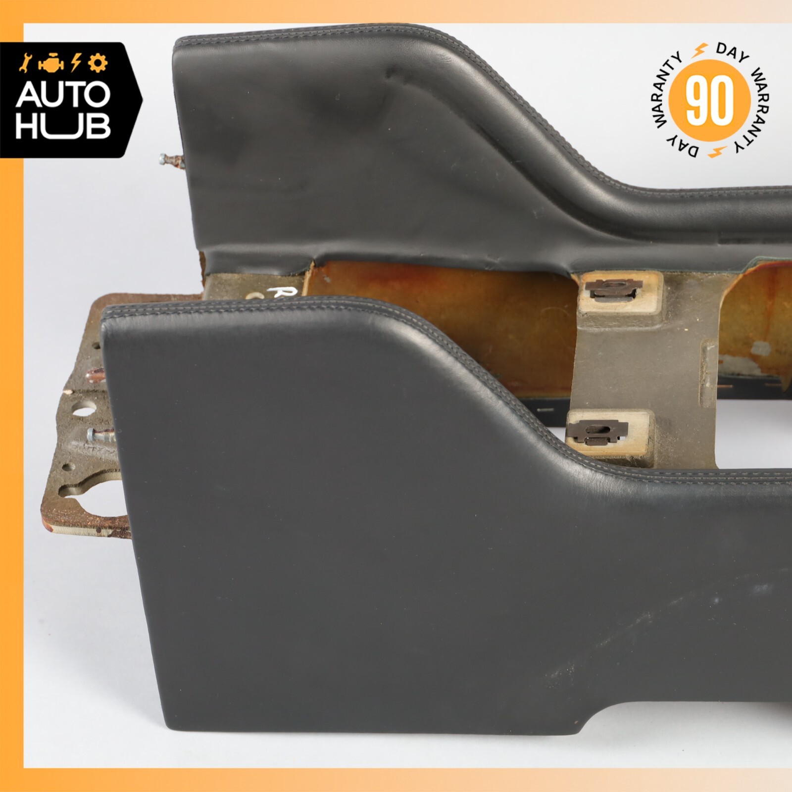 03-17 Bentley Continental GT Coupe Rear Center Console Armrest Storage Black OEM