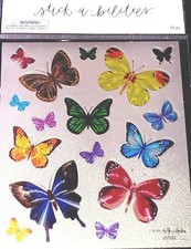 Butterfly Stickers Metallic 16 Pieces