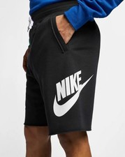 nike men's aw77 french terry alumni shorts