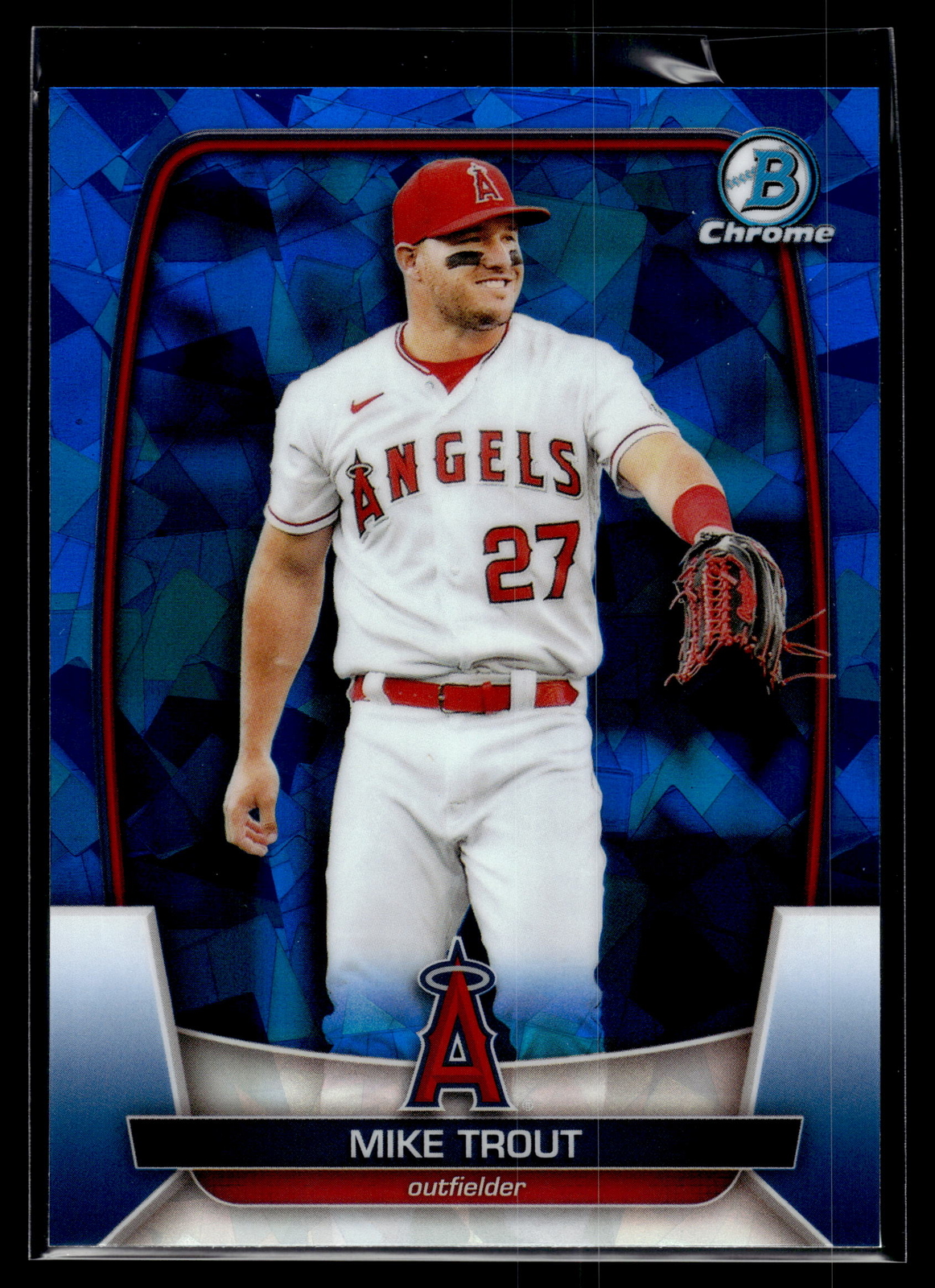Mike Trout 2023 Bowman Chrome Sapphire Edition C Card #89
