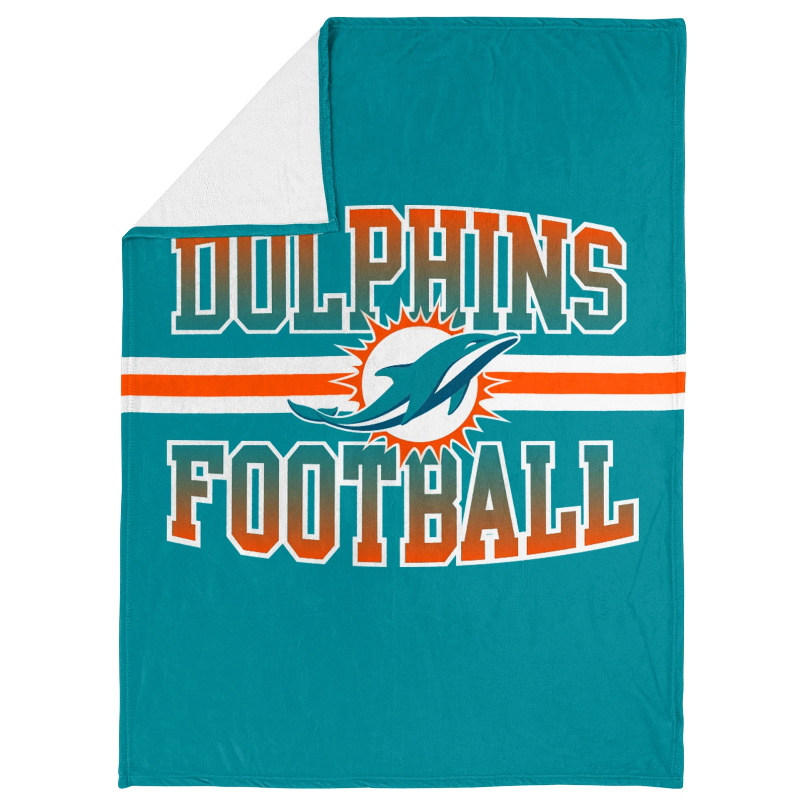 football Miami Stripe Micro Plush Throw Blanket, Christmas Gift