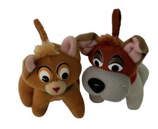 McDonald's Walt Disney Oliver Company Dodger /Oliver 1988 Christmas Ornaments