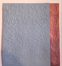Anna Griffin 5  x 7  Jolie Lace Embossing Folder/Border retired , Cyber Week  