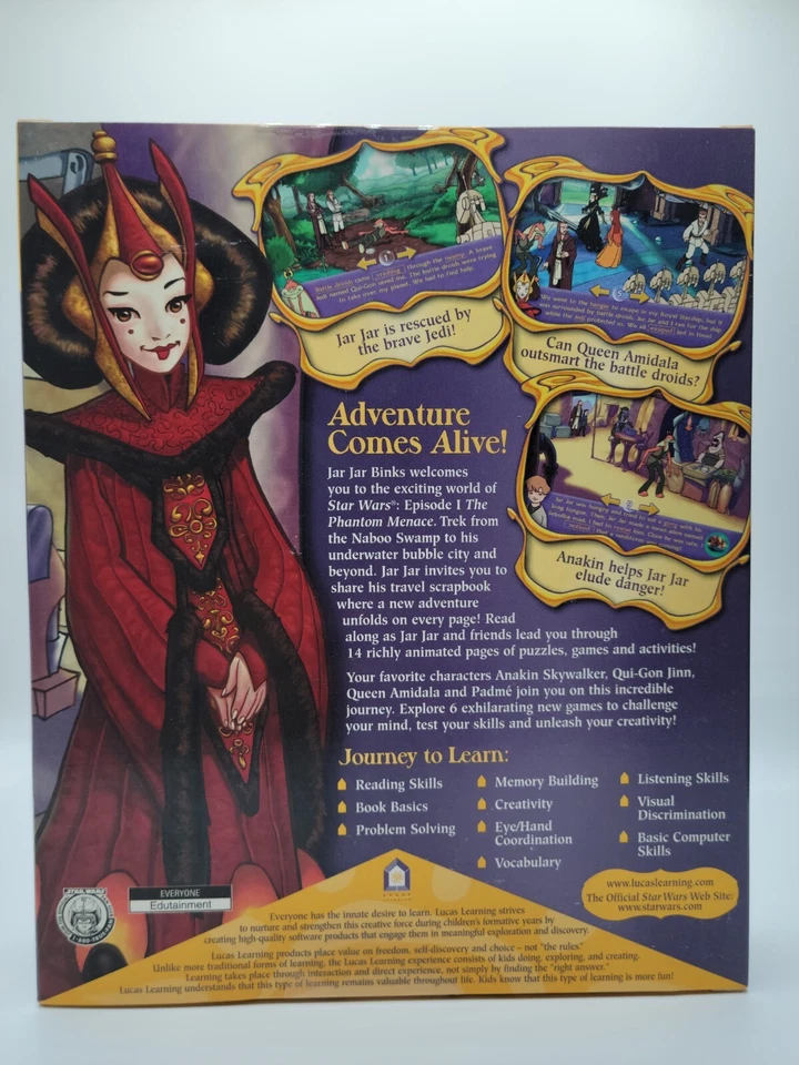 Sealed Star Wars Jar Jar's Journey Adventure Book (PC, Windows 95/98 & Mac) - Image 2 of 3