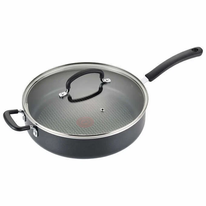 T fal 5.5 quart Jumbo Cooker with Glass Lid Deep Saut Pan Non